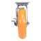 Vestil Polyurethane Swivel With Brake Caster 8 In. Diameter x 2 In. Width 1.25K Butterscotch/Silver CST-F34-8X2SI-SWB - alternate 6